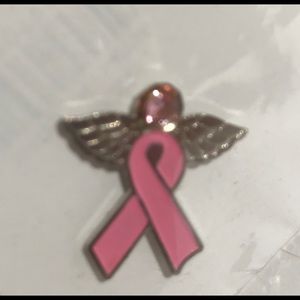Pink Ribbon Angle Pin